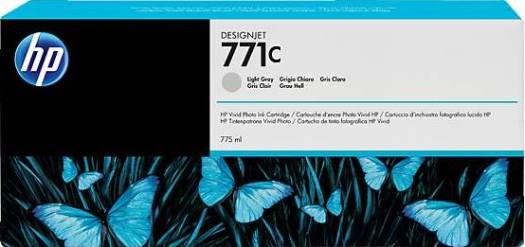 HP 771C Light Gray DesignJet Ink Cartridge - 775-ml : B6Y14A Cartridges JS Bazar