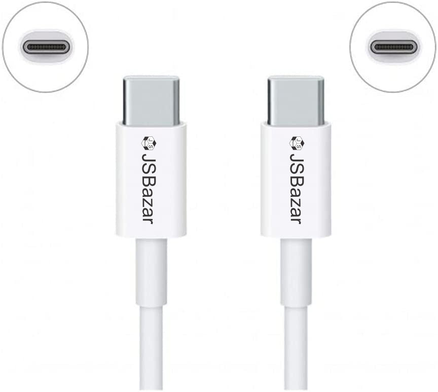 JS Bazar USB Type-C to Type-C Data & Charging Cable - USB C-C Fast Charger Cord For MacBook, Chromebook and Mobile phones Charger JS Bazar