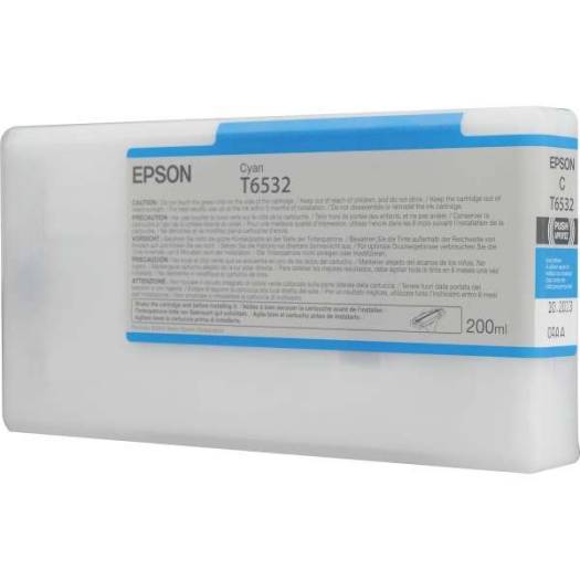Epson UltraChrome HDR Ink Cartridge - 200ml Cyan (T653200) Cartridges JS Bazar