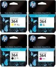 HP 364 Four Pack Black & Colors Ink Cartridge Set - Black/Yellow/Cyan/Magenta Cartridges JS Bazar