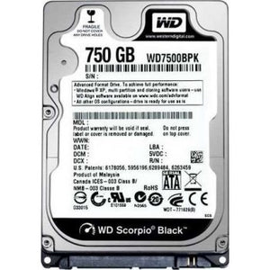 WD 750GB Black Performance Mobile Hard Disk Drive - 7200 RPM SATA 6 Gb/s 16MB Cache 9.5 MM 2.5 Inch | WD7500BPKX - JS Bazar