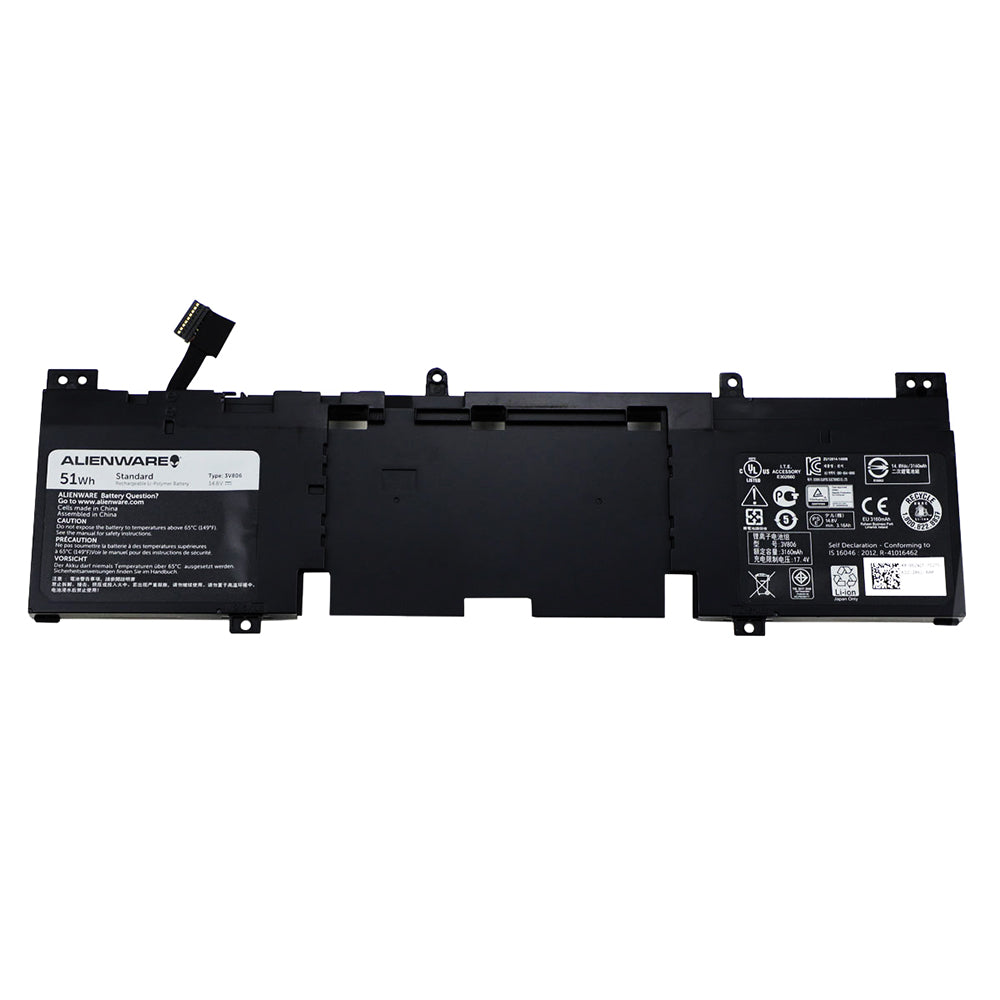Original Dell Alienware R1 R2 51wh 3V806 ECHO 13 QHD Series Dell Alienware Laptop Battery Laptop Batteries JS Bazar