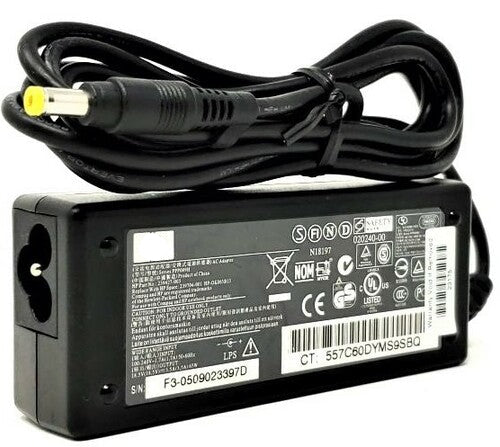 65W Replacement Laptop Adapter for HP 18.5V, 3.5A AC (Yellow Pin) Power Adapter & Charger Accessories JS Bazar