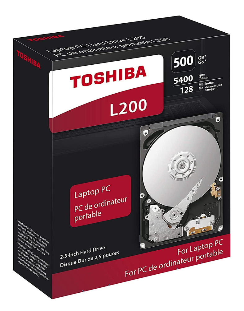 Toshiba 500GB L200 Slim Mobile 7 mm 2.5-Inch SATA Internal Hard Drive | HDWK105UZSVA - JS Bazar
