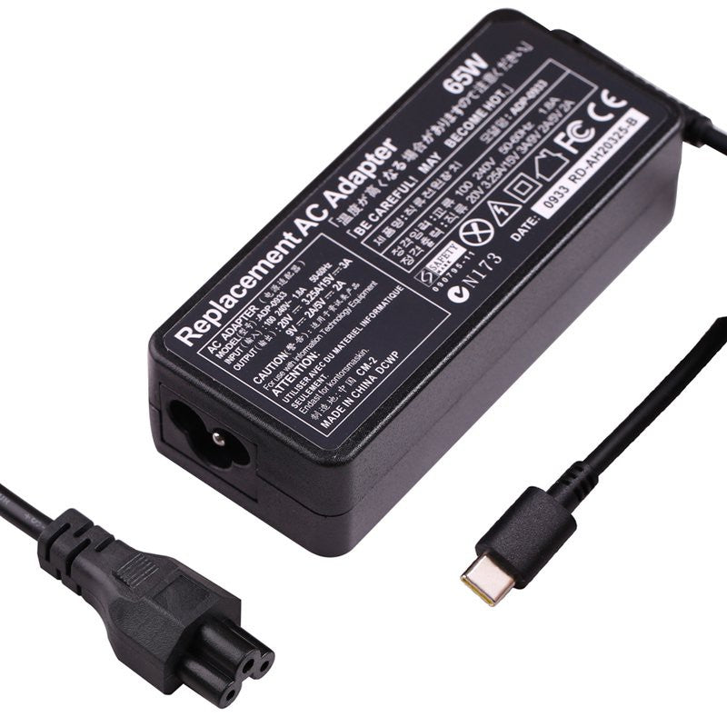 65W USB Type C Laptop Charger for MacBook ASUS ZenBook for Lenovo Dell Xiaomi Air HP Sony Power Laptop Charger JS Bazar