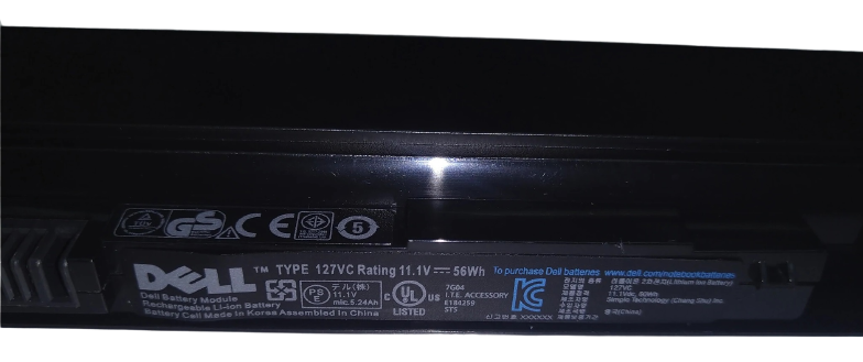 Replacement 127VC Dell Inspiron 15z, Inspiron 14z 02MTH3 Replacement Laptop Battery - JS Bazar