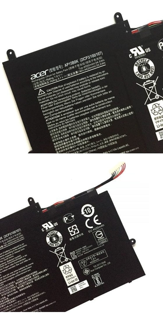 AP15B8K Acer Laptop Battery for Acer Aspire Switch 12 S SW7-272-M6S5 Laptop Batteries JS Bazar