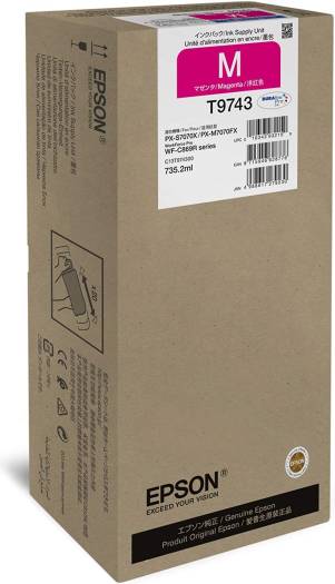 Epson T9743 MAGENTA Ink Cartridges, 735.2 ML (T9743) Cartridges JS Bazar