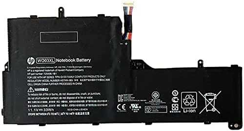 JS Bazar Battery for HP WO03XL, HSTNN-IB5I, 725496-1B1