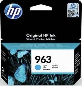 HP 963 Cyan Original Ink Cartridge : 3JA23AE Cartridges JS Bazar