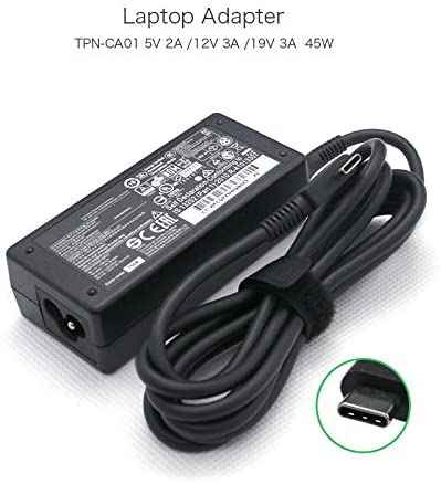 45W USB Type C Charger for HP Chromebook X360 14 14A G5 11 11A G8 G7 G6 G1 G2 EE 14-CA000 11-AE000 14-ca061dx 14-ca051wm 14-ca052wm 14-ca091wm 14-ca020nr 14-ca060nr 14-ca043cl 11-ae051wm l43407-001 Laptop Charger JS Bazar