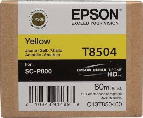 Epson UltraChrome HD T850 Yellow Ink Cartridge (T850400) Cartridges JS Bazar