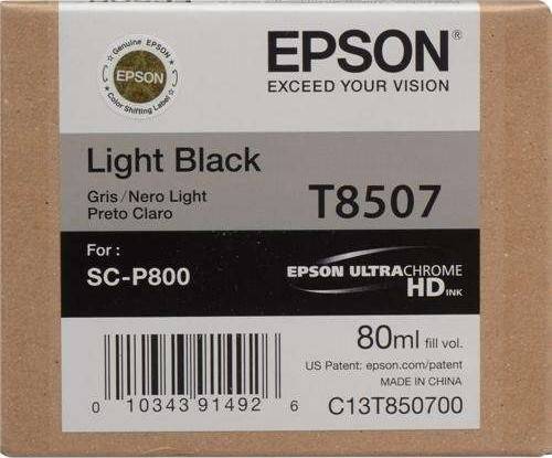 Epson UltraChrome HD T850 Light Black Ink Cartridge (T850700) Cartridges JS Bazar