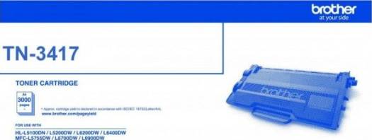 Brother TN-3417 Black Toner Cartridge - TN-3417 Toners JS Bazar