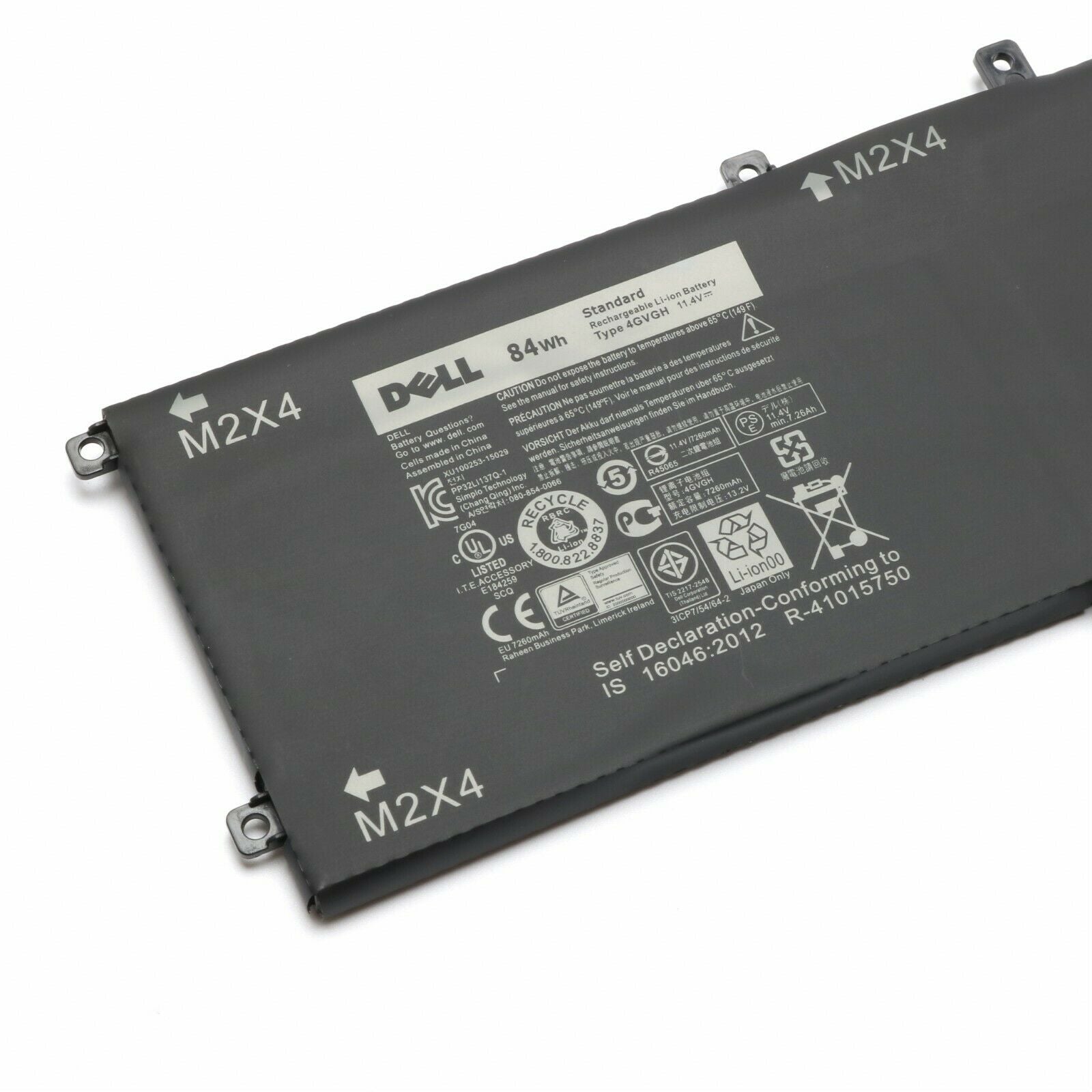 Dell Precision XPS 15 9550 5510 Series 11.4V 84Wh 4GVGH 1P6KD Laptop Tablet Battery Laptop Batteries JS Bazar