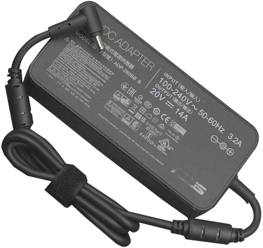 280W Original Asus Laptop Charger for Ausu ROG G703GX-E5062T, ADP-280BB (20V 14A) AC Laptop Adapter (6.0*3.7mm) Laptop Charger JS Bazar
