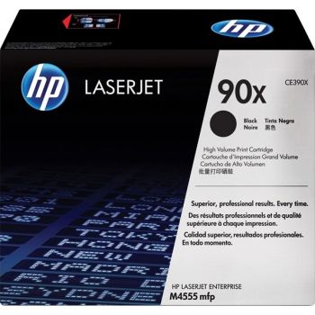 HP 90X High Yield Black Original LaserJet Toner Cartridge : CE390X Toners JS Bazar
