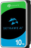 Seagate 10TB SkyHawk AI 7200 Rpm 3.5" Internal Surveillance HDD 2 Million Hours MTBF : ST10000VE001