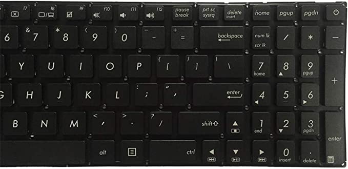 laptop keyboard for Asus X542U X542UAP X542UAR X542UA X542 kbd US English black no frame 0KN1-261US12 0KNB0-610WUS00