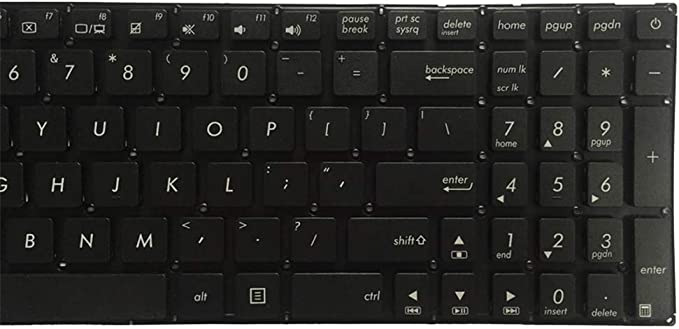 laptop keyboard for Asus X542U X542UAP X542UAR X542UA X542 kbd US English black no frame 0KN1-261US12 0KNB0-610WUS00 Laptop Keyboard JS Bazar