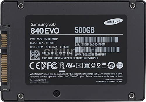 Samsung 840 EVO-Series 500GB 2.5-Inch SATA III Single Unit Version Internal Solid State Drive MZ-7TE500BW JS Bazar