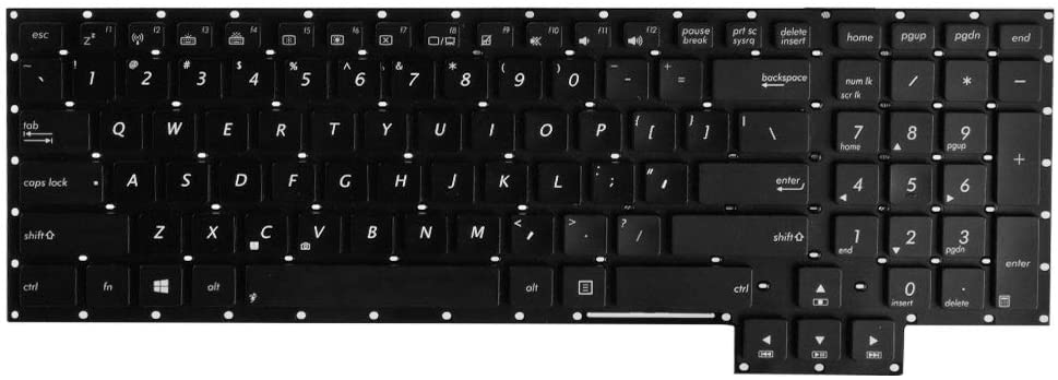 Asus ROG G750 G750J MP-12R33PSJ528W 0KNB0-E600US00 Series Black US Layout Replacement Keyboard Laptop Keyboard JS Bazar