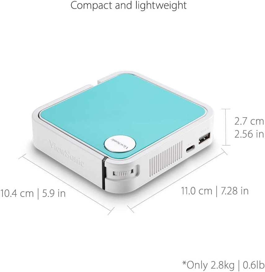 ViewSonic M1 Mini Plus Ultra-Portable Smart LED Projector : VS18107 Projectors JS Bazar