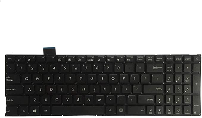 laptop keyboard for Asus X542U X542UAP X542UAR X542UA X542 kbd US English black no frame 0KN1-261US12 0KNB0-610WUS00 - JS Bazar