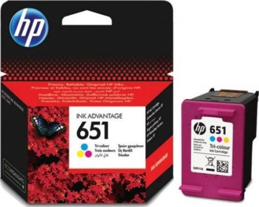 HP 651 Tri-color Original Ink Advantage Cartridge : C2P11AE Cartridges JS Bazar