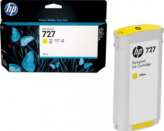 HP 727 130-ml Yellow Designjet Ink Cartridge : B3P21A Cartridges JS Bazar