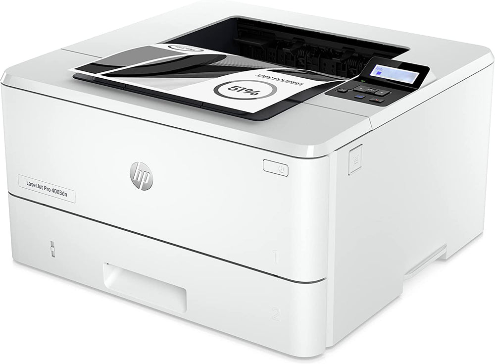 HP LaserJet Pro 4003dn Printer -Duplex, Ethernet port White - 2Z609A - JS Bazar