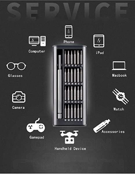 24 in 1 Precision Screwdriver Set, Show Top Multifunction Magnetic Driver Bit Set, Pocket Screwdriver Tool Set, screwdriver for laptop Screwdriver JS Bazar