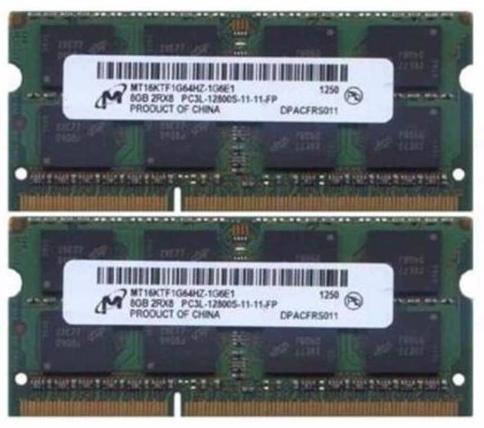 Micron Original 16GB (8GBx2) DDR3L 1600MHz (PC3L-12800) SODIMM 204-Pin Memory - MT16KTF1G64HZ-1G6E1 - JS Bazar