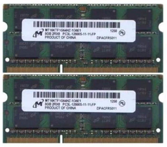 Micron Original 16GB (8GBx2) DDR3L 1600MHz (PC3L-12800) SODIMM 204-Pin Memory - MT16KTF1G64HZ-1G6E1