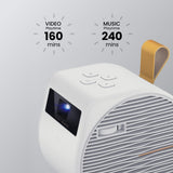BenQ GV11 200-Lumen WVGA DLP LED Smart Pico Projector, White : 9H.JR377.59R Projectors JS Bazar
