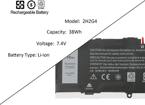 Generic Laptop Battery Compatible for 2H2G4 Laptop Battery Replacement for Dell Venue 11 Pro