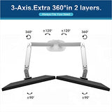 Dual Monitors ARMOR Gas Spring Monitor Arm | LDT51-C024 Desktop Mount JS Bazar