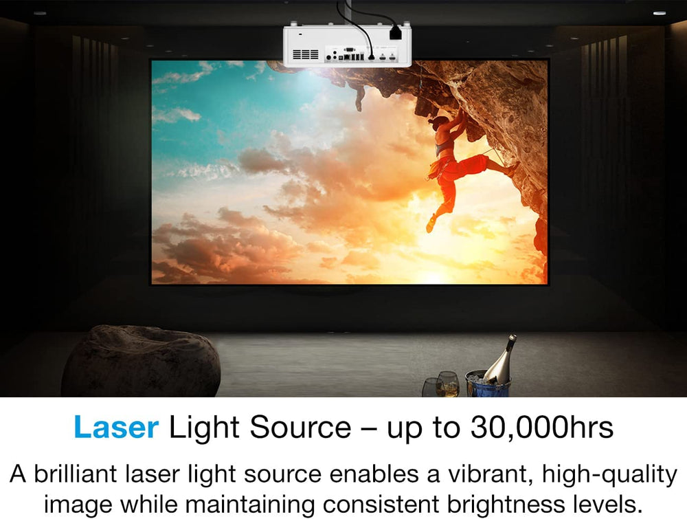 Optoma UHZ50 Smart 4K UHD Laser Home Theater Projector Laser Light Source (E9PV7JL01EZ1) - JS Bazar