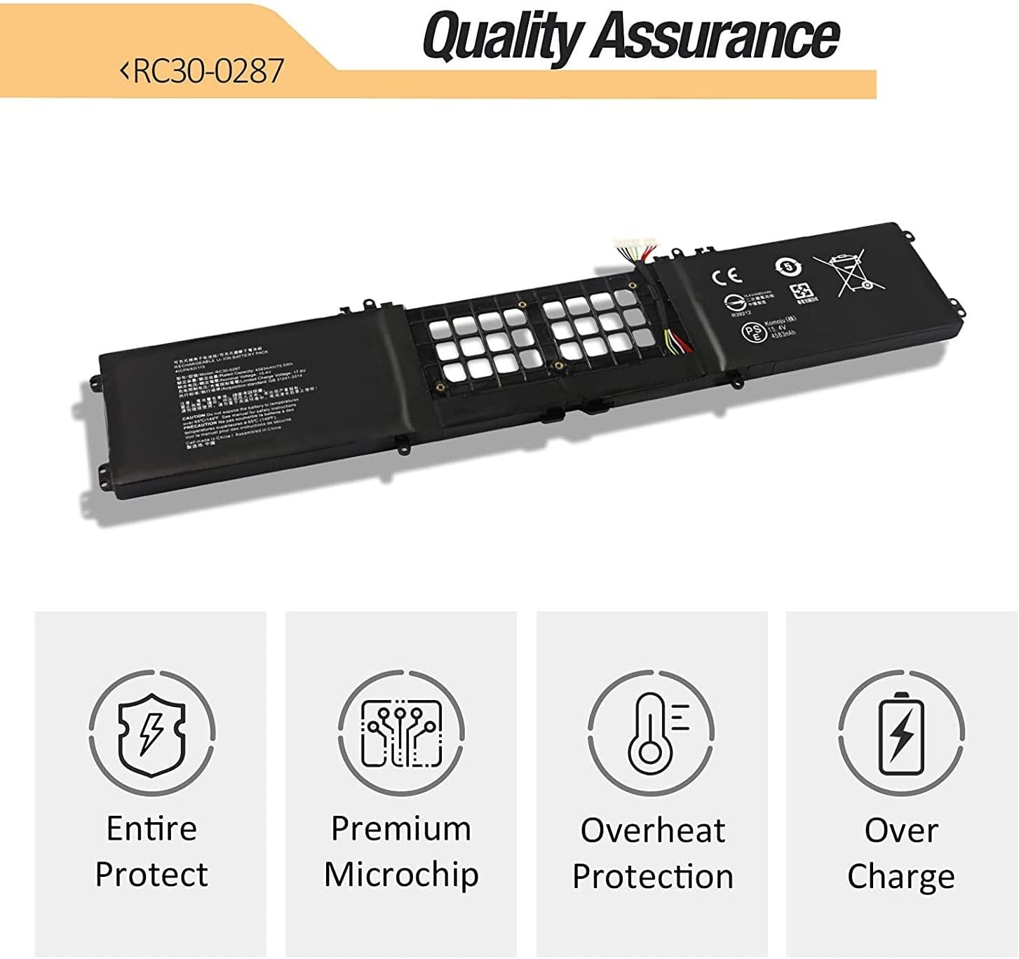 Original Razer Blade laptop battery For Razer Blade RC30-0287 Razer Blade Pro 17 2019 2020 RZ09-0287 / 15.4V 4583mAh Laptop Batteries JS Bazar