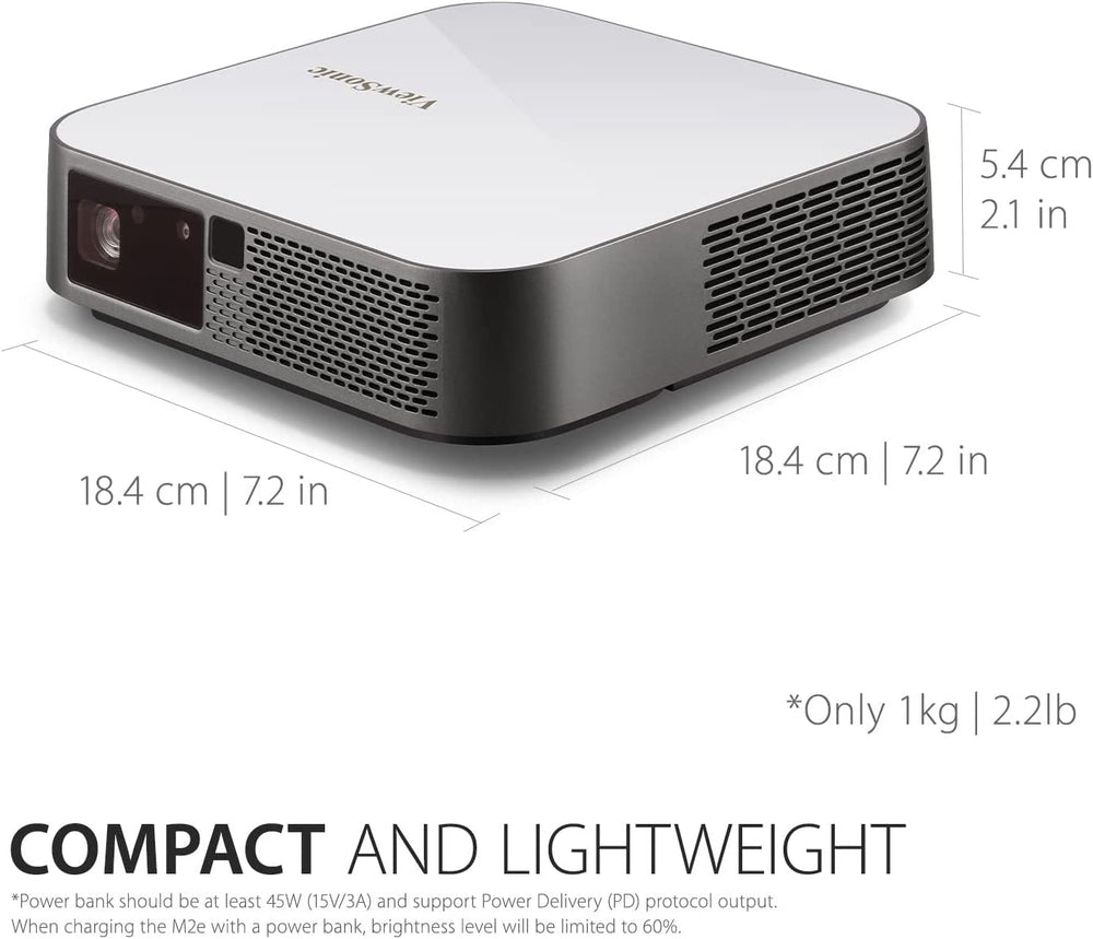 ViewSonic M2e 1000-Lumen Full HD Smart DLP Projector : VS18294 - JS Bazar