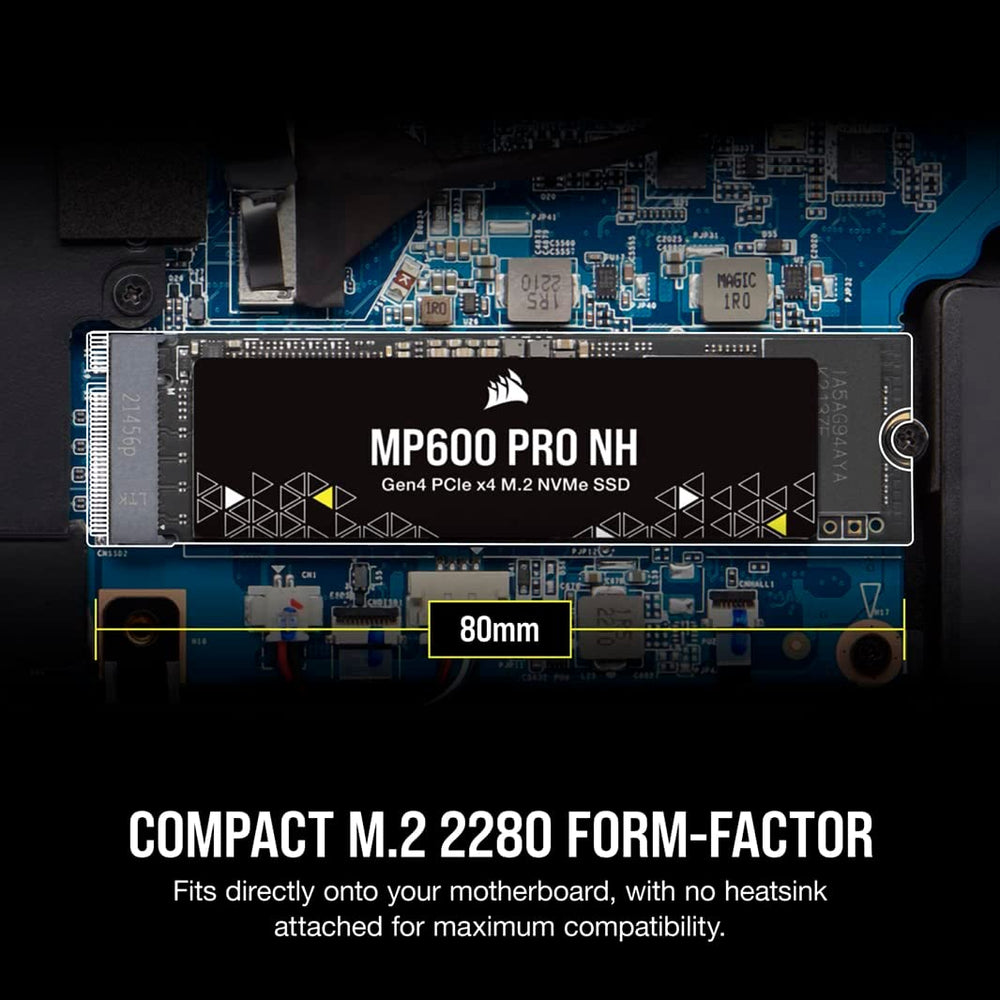 Corsair MP600 PRO NH 4TB PCIe 4.0 (Gen 4) x4 NVMe M.2 Internal SSD,3.3 Voltage, 3000TBW, Black : CSSD-F4000GBMP600PNH - JS Bazar