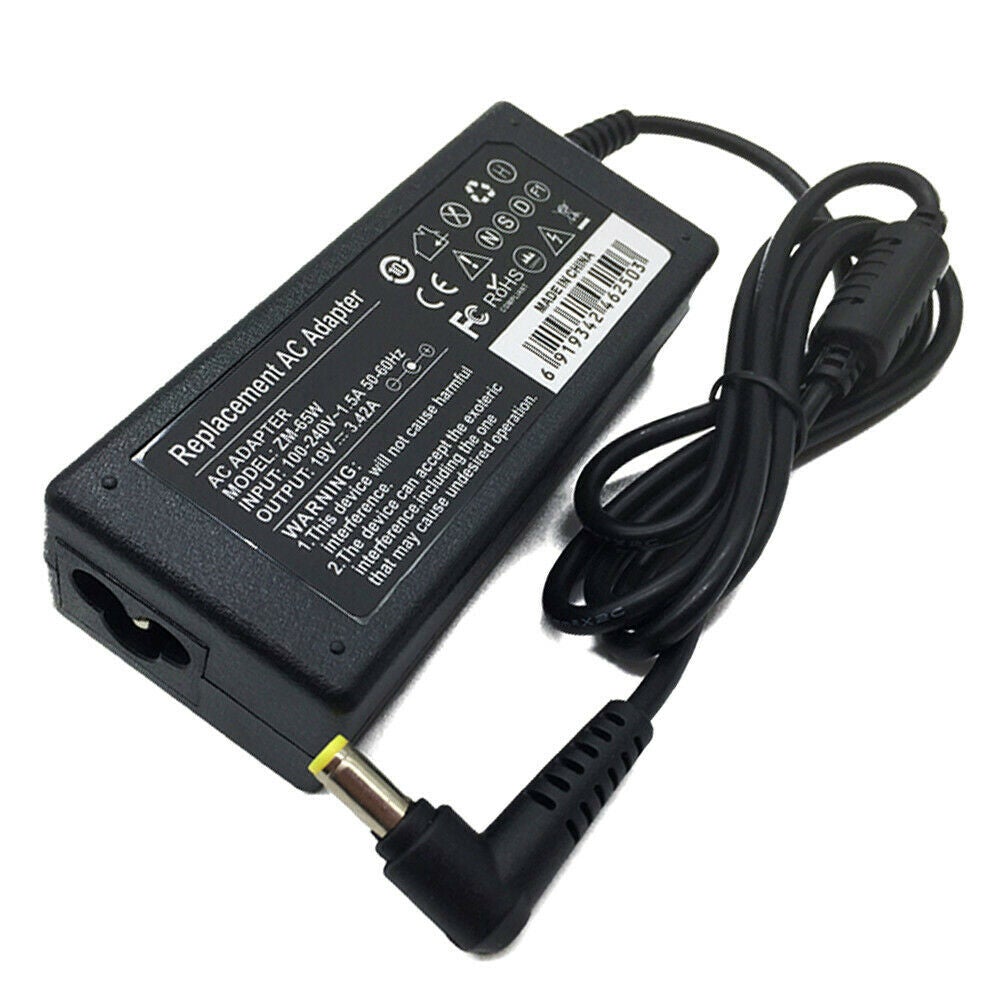 65W Laptop Charger Supply for ACER Model 0335A1965 19V 3.42A (5.5mm*2.5mm) AC Power Adapter Laptop Charger JS Bazar