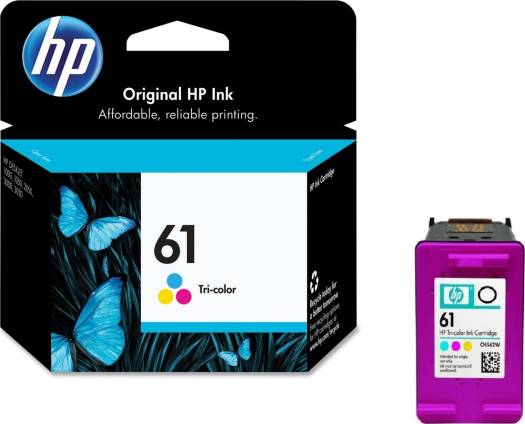 HP 61 Tri-color Original Ink Cartridge : CH562WA Cartridges JS Bazar