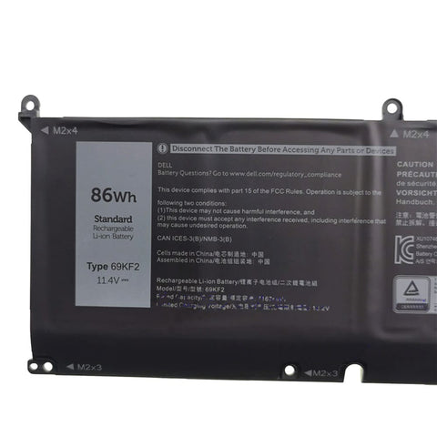 Replacement Dell Alienware m15 R3 P87F, ALIENWARE m17 2020, 69KF2 Replacement Laptop Battery