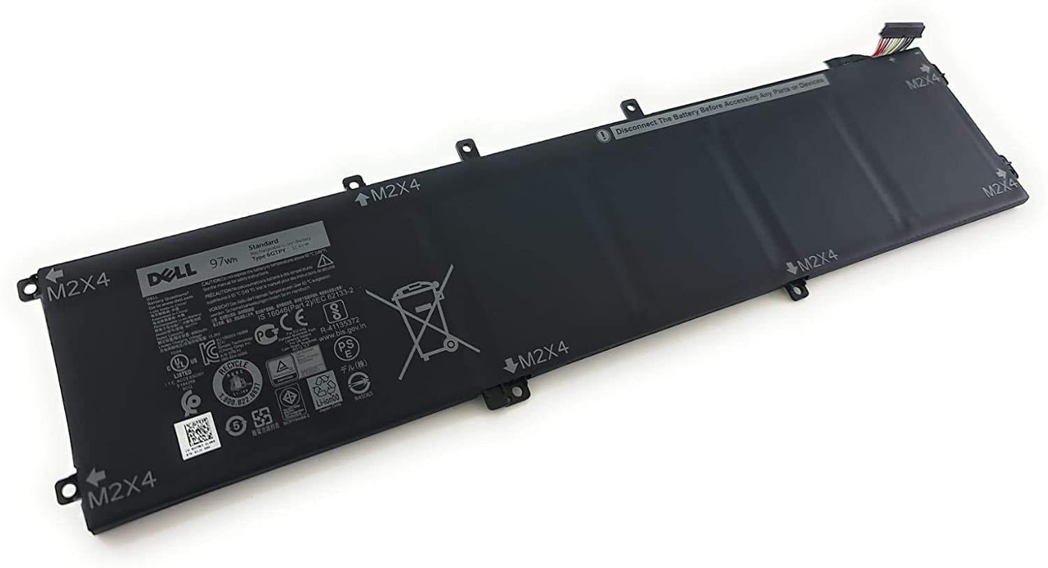 Dell XPS 15 9550, XPS 15 9570, 11.4V 97Wh Precision 5510, 5520, Inspiron 15 7590, 6GTPY Original Laptop Battery Laptop Batteries JS Bazar