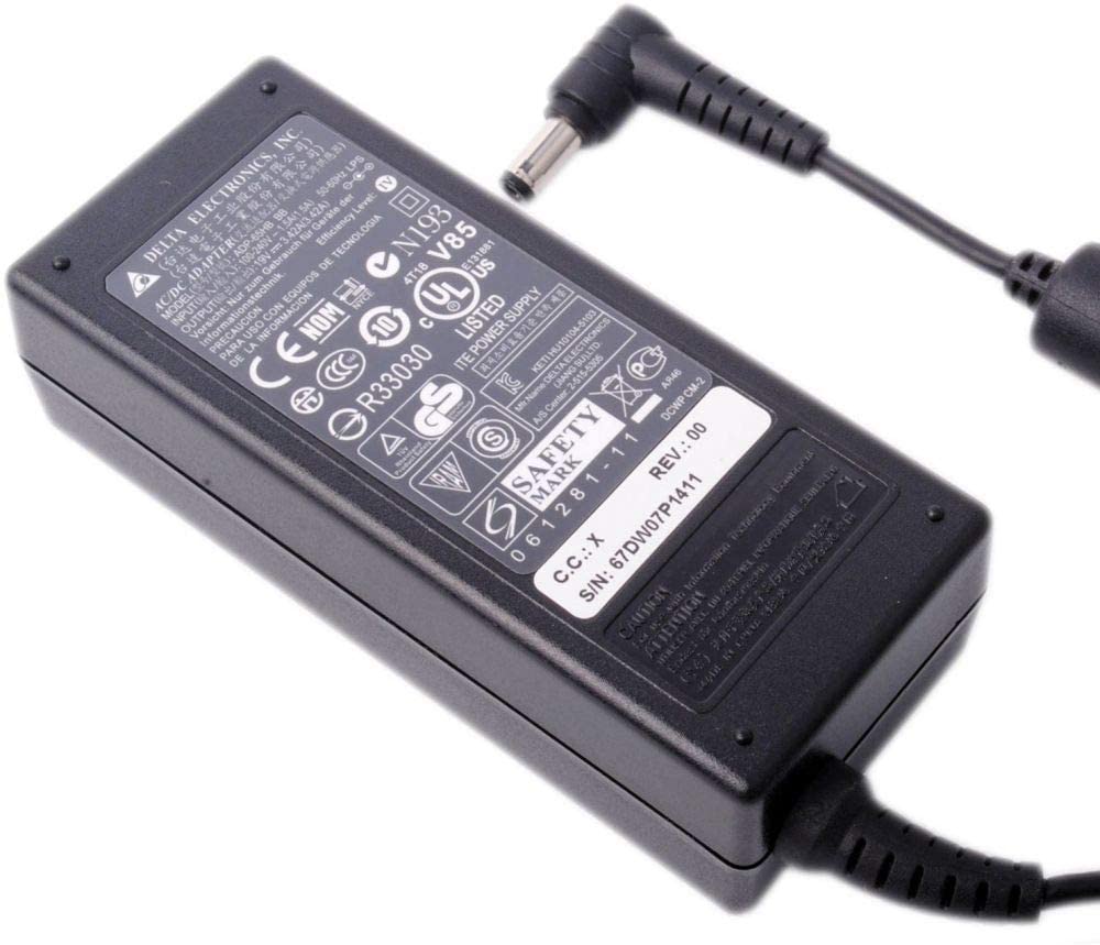Toshiba 65W AC Replacement Adapter (19V 3.42A) for Satellite Series - JS Bazar
