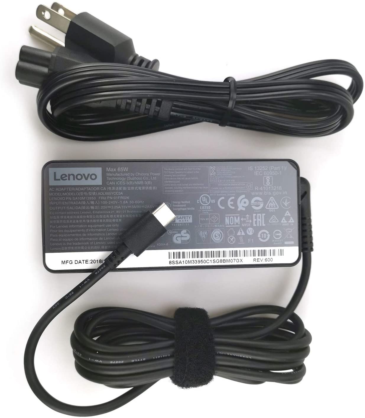 65W USB Type C Lenovo Laptop Charger for Lenovo ThinkPad E580 E585 E590 E590S E595 20KS 20KV 20NB ThinkPad X1 Carbon Laptop Laptop Charger JS Bazar
