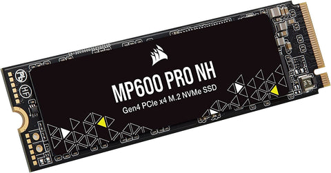 Corsair MP600 PRO NH 2TB PCIe 4.0 (Gen 4) x4 NVMe M.2 Internal SSD ,3D TLC NAND, 3.3 Voltage, 1400TBW, Black : CSSD-F2000GBMP600PNH
