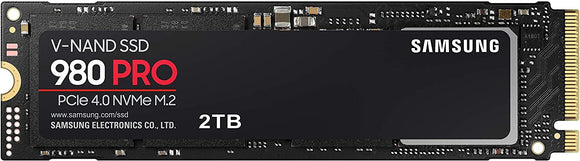 SAMSUNG 980 PRO 2TB PCIe NVMe Gen4 Internal Gaming SSD M.2 : MZ-V8P2T0BW