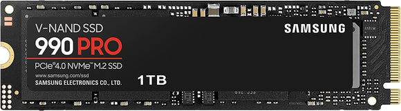Samsung 990 Pro 1 TB NVMe M.2 Internal SSD, PCIe Gen 4.0 x4, NVMe 2.0 Interface : MZ-V9P1T0BW